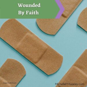 Image of light brown bandages to represent healing a wound.  