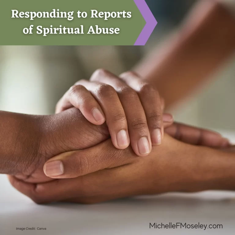Responding to Reports of Spiritual Abuse