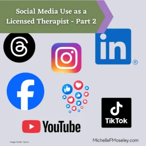 A collage of social media icons, including Threads, Instagram, LinkedIn, Facebook, TikTok, and YouTube.